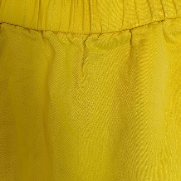 COS Yellow Cotton Shorts – High Rise Pull-On – Size 2 - Picture 4 of 9